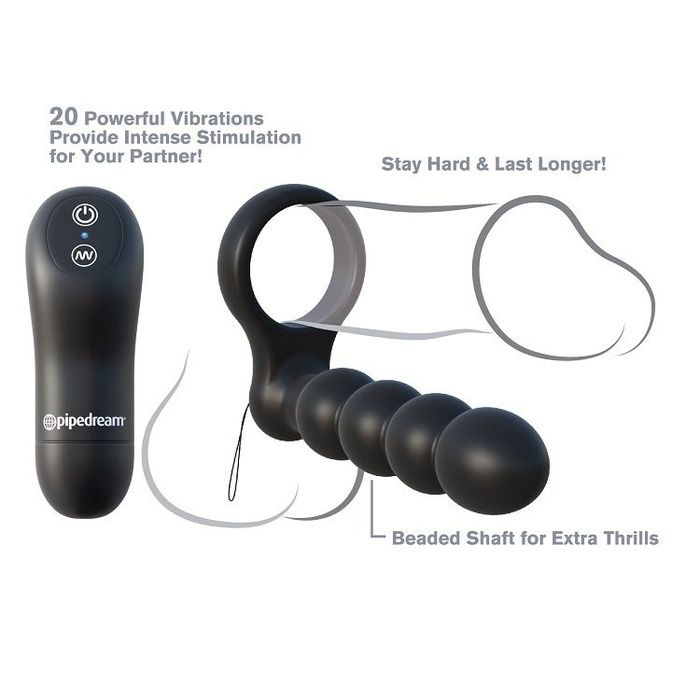 Pipedream Fantasy c-ringz remote control double penetrator de Pipedream, marca premium C-ringz anillo control remoto doble penetración