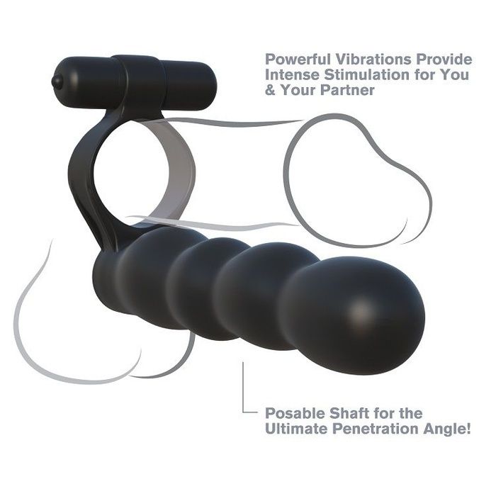 C-ringz anillo doble penetracion posable - Pipedream - Anillo vibrador para el pene (con y sin vibración) (2)