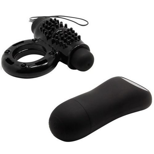 Baile Control Remote Black 20V Ring - Baile - Anillo vibrador para el pene (con y sin vibración) (4)