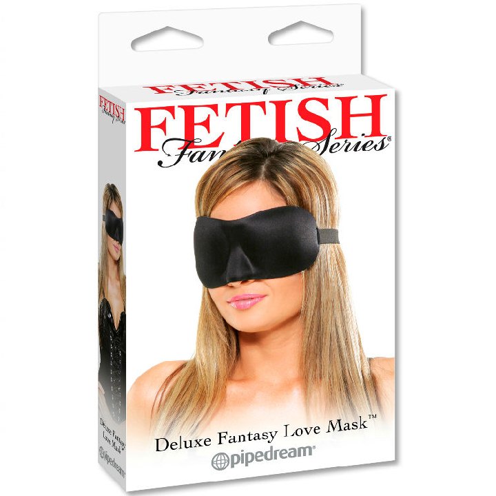 Deluxe fantasy mascara negro - Pipedream - Máscaras sexuales y capuchas (4)