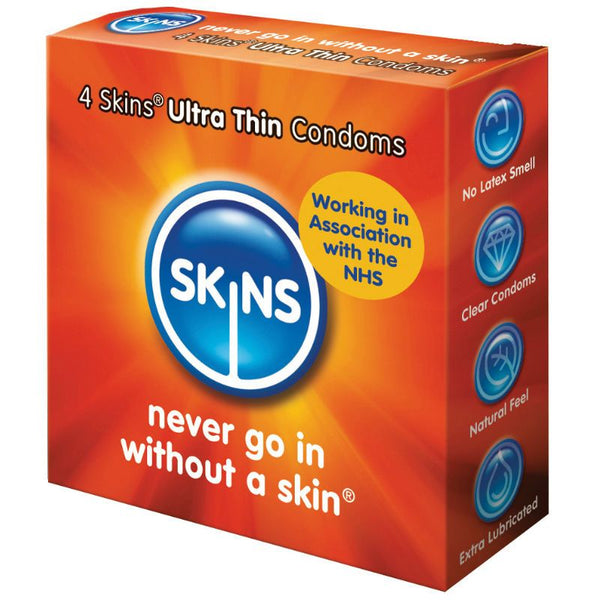 Preservativo ultra fino 4 uds - Skins - Comprar preservativos o condones