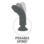 KC 8 - 20cm | moldeable con ventosa - KingCock - Vibradores (5)