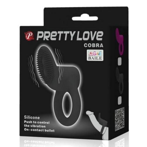Anillo Vibrador Cobra - PrettyLove - Anillo vibrador para el pene (con y sin vibración) (2)