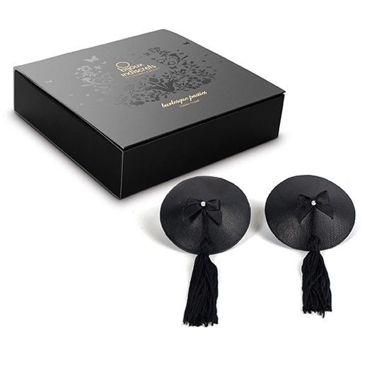 Pezoneras Burlesque Pasties Negro - Bijoux Indiscrets - Lencería erotica (2)