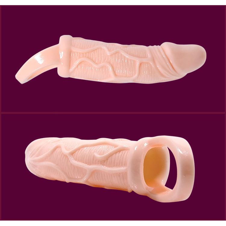 Funda con vibración y testículos - BaileforHim - Fundas para el pene (3)