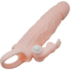 Funda pene con rabbit vibrador 16.5 cm - BaileforHim - Fundas para el pene (5)