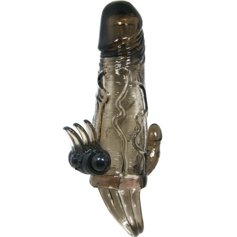 Funda pene anal y clitoris vibrador 16.5 cm - BaileforHim - Fundas para el pene (4)