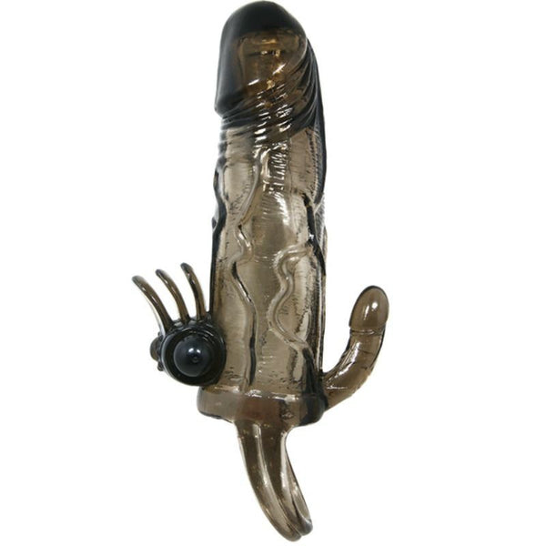 Funda pene anal y clitoris vibrador 16.5 cm - BaileforHim - Fundas para el pene