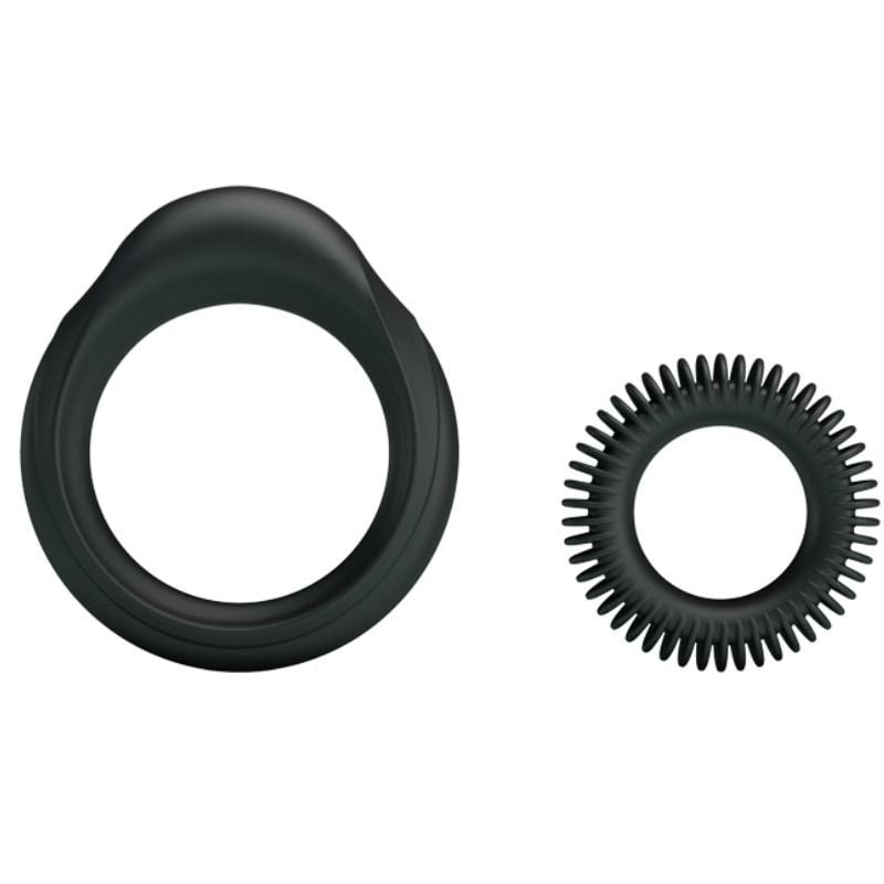 Kit 2 silicona manhood - BaileforHim - Anillo vibrador para el pene (con y sin vibración)