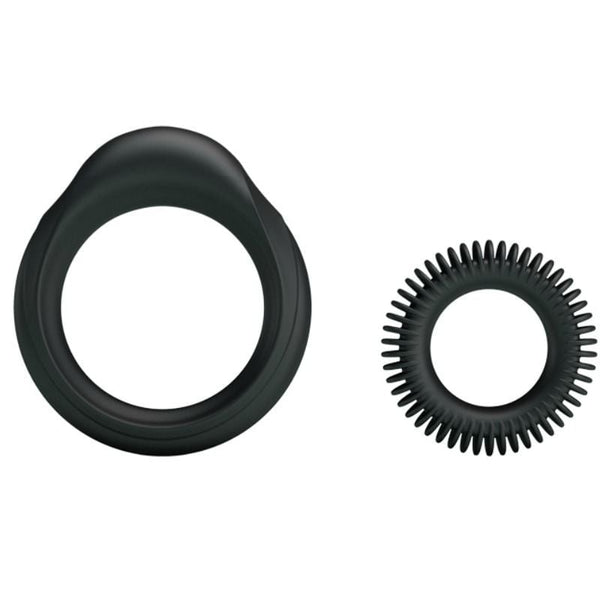 Kit 2 silicona manhood - BaileforHim - Anillo vibrador para el pene (con y sin vibración)