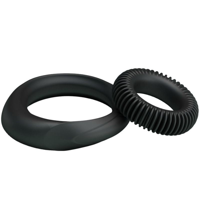 Kit 2 silicona manhood - BaileforHim - Anillo vibrador para el pene (con y sin vibración) (4)