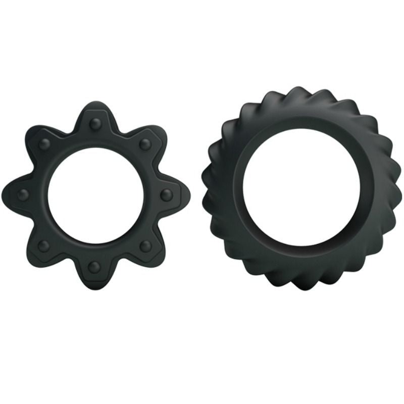 Kit 2 anillos ring flowering - BaileforHim - Anillo vibrador para el pene (con y sin vibración)