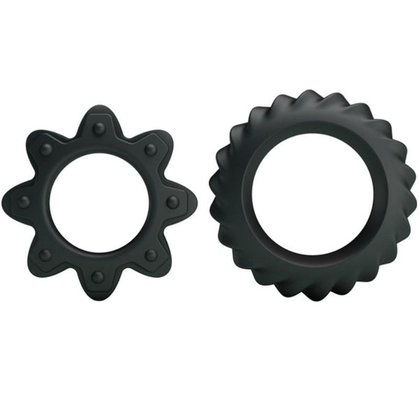 Kit 2 anillos ring flowering - BaileforHim - Anillo vibrador para el pene (con y sin vibración)