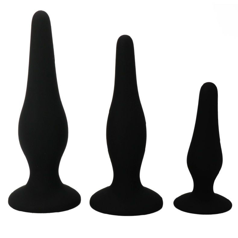 Kit iniciacion anal plugs silicona - PrettyBottom - Plugs anales