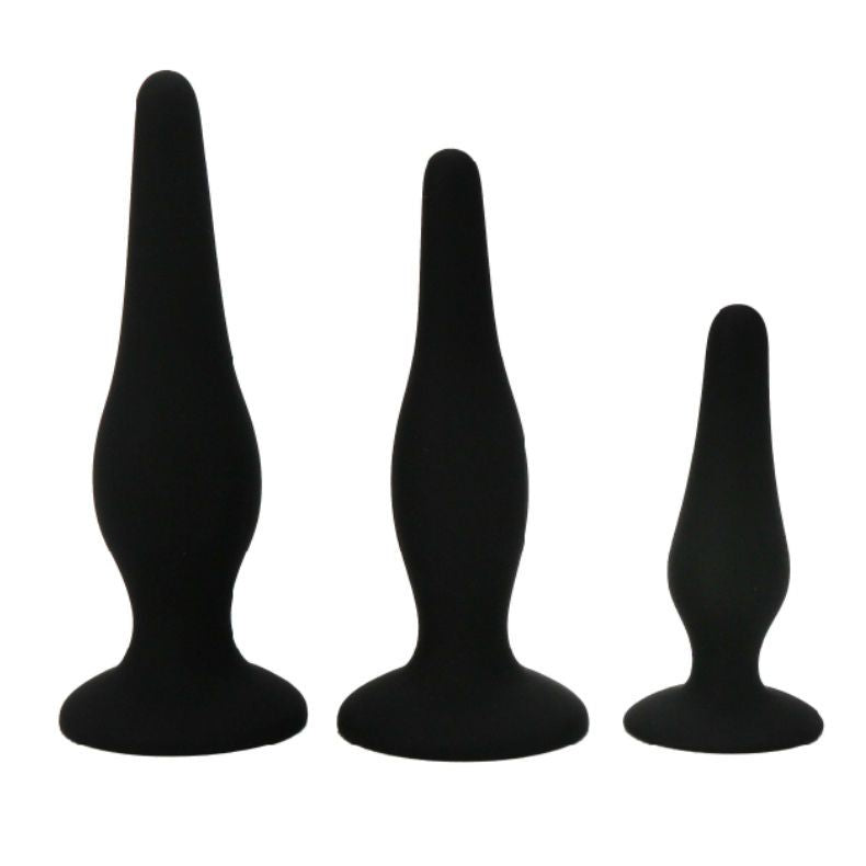 Kit iniciacion anal plugs silicona - PrettyBottom - Plugs anales (3)