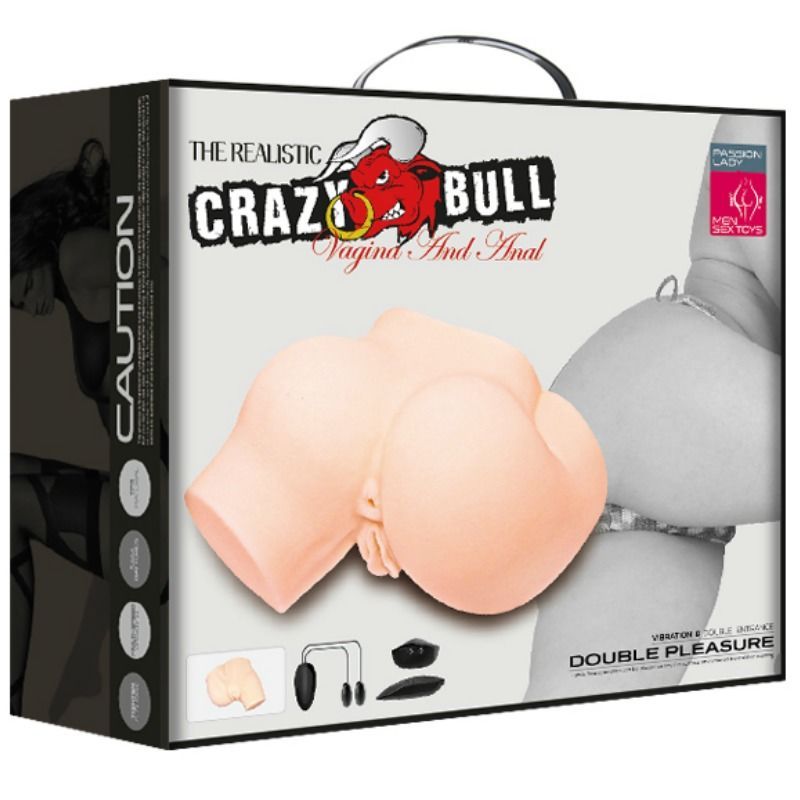 Trasero con vagina, ano y vibración - Crazy Bull - Masturbadores masculinos (6)