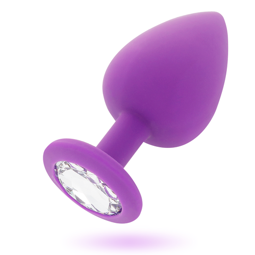 Plug Silicona M Lila de 8 cm