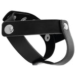 Anillo cuero testículos - Darkness - Anillo vibrador para el pene (con y sin vibración) (3)