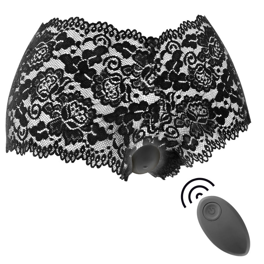 Zara con mando y panty - Black Silver - Vibradores