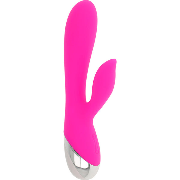 Vibrador Conejito 10 Funciones Recargable Rosa 20 cm 0