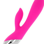 Vibrador Conejito 10 Funciones Recargable Rosa 20 cm 0