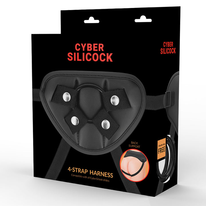 Arnés 3 Anillas Silicona - CyberSilicock - Arneses con pene o dildo Strap-On (6)