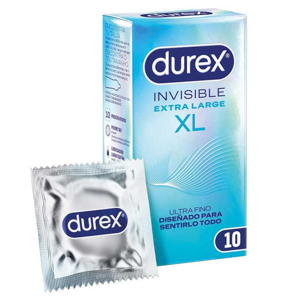 Preservativos Invisible XL 10 uds - Durex - Preservativos
