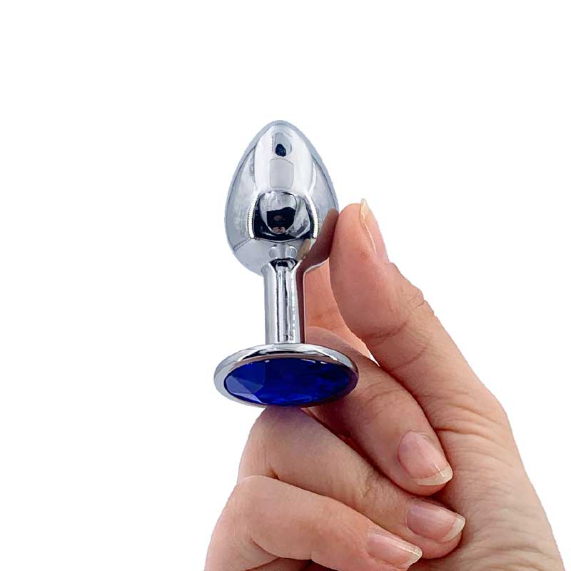 Joya S Azul + Lubricante - WhitePleasures - Plugs anales (3)
