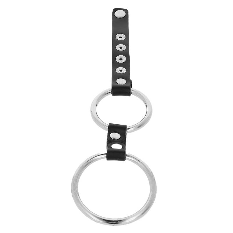 Anillo doble Metal de 3.8 y 5 cm - Kink - Anillo vibrador para el pene (con y sin vibración) (3)