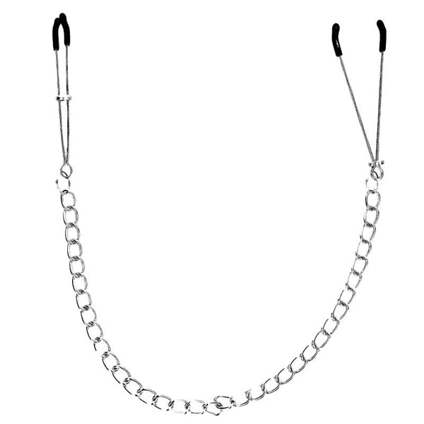 Pinzas Pezones Fina con Cadena 30 cm - Kink - Kits para BDSM