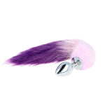 Plug Anal con Cola Púrpura y Blanco Talla L - Kink - Plugs anales (3)