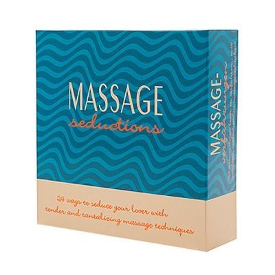 Keepher Games 1 vela de masaje (se funde convirtiendose en aceite de masaje) y 24 cartas de masajes componen un juego para iniciarse en el placer de los masajes. Massage Seductions