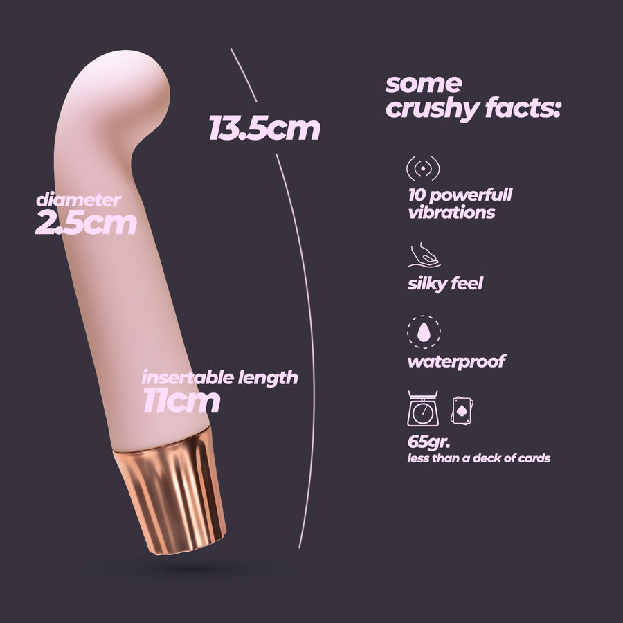 Mini Vibrador Curvo Punto G Mellow Gee rosa (8)