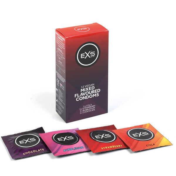 Condones Sabores Mixed Flavours 12 uds - EXS - Comprar preservativos o condones