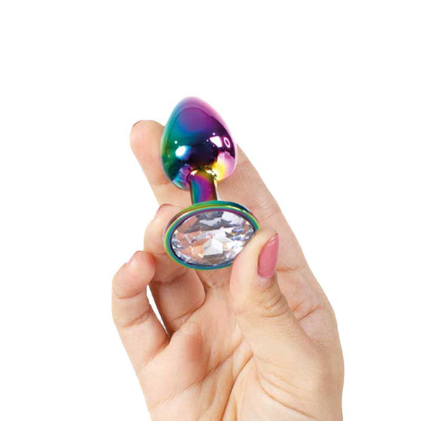 Plug Anal Multicolor con Joya Talla S - Secret Play - Plugs anales