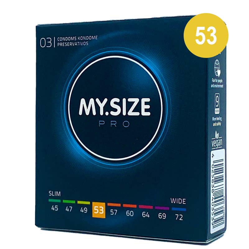 MySize Talla 53 caja 3 uds - MySize - Comprar preservativos o condones