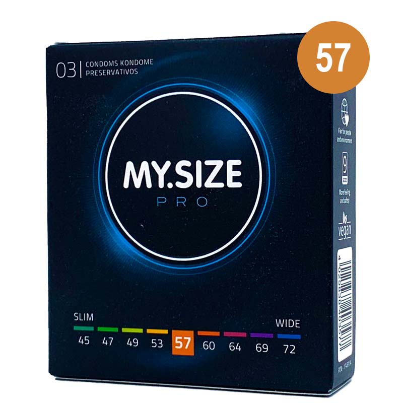 MySize Pro Talla 57 caja 3 uds - MySize - Comprar preservativos o condones