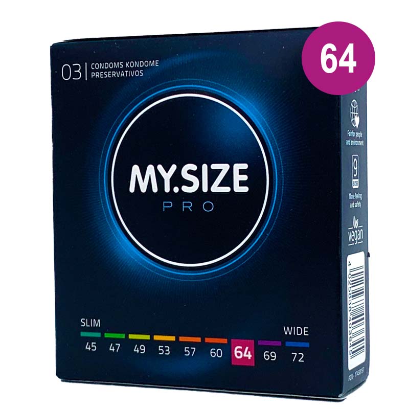 MySize Pro Talla 64 caja 3 uds - MySize - Comprar preservativos o condones