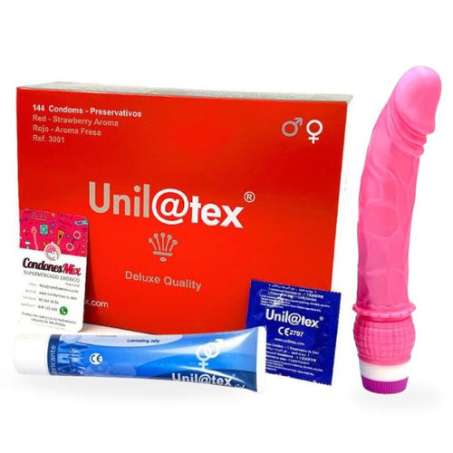 Caja 144 condones rojos + 2 extras