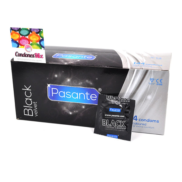Condones Negros 144 uds - Pasante - Comprar preservativos o condones