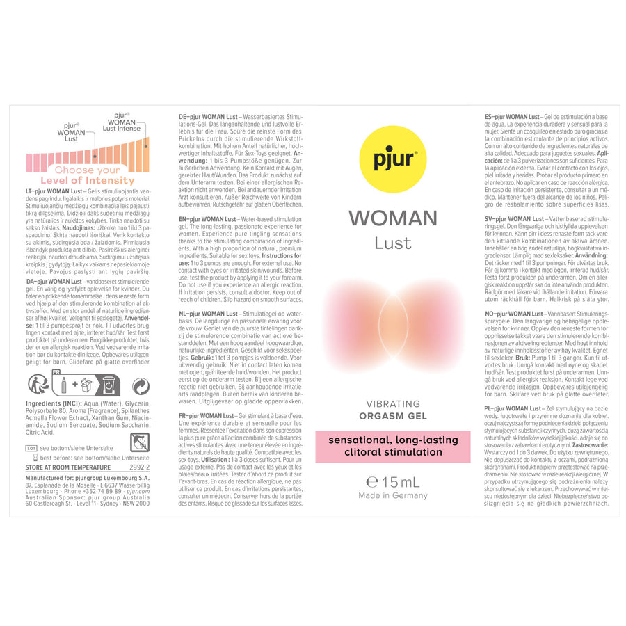Pjur Woman Lust Intense 15 ml - Pjur - Estimulantes sexuales (5)