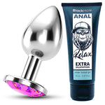 Joya L Pink + Lubricante - WhitePleasures - Joyas Anales
