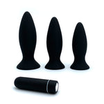 Kit 3 Plugs + Bala - WhitePleasures - Plugs anales (2)