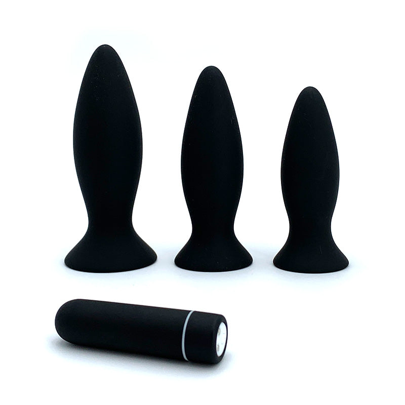 Kit 3 Plugs + Bala - WhitePleasures - Plugs anales (2)