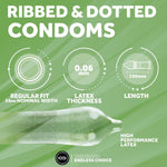 Ribbed Dotted 100 uds - EXS - Preservativos (2)