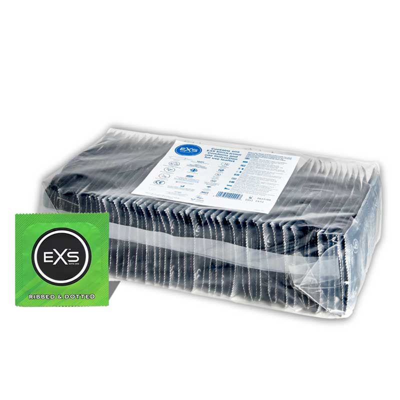 Ribbed Dotted 100 uds - EXS - Preservativos (1)
