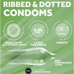 Ribbed Dotted 3 uds - EXS - Comprar preservativos o condones (2)