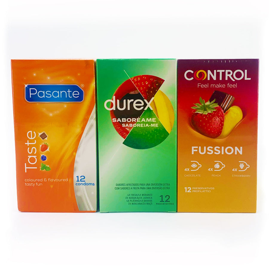 36 Condones Sabores - Pasante - ¡Packs ahorro!