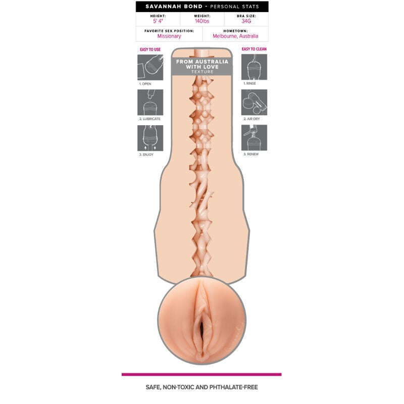 Savannah Bond Vagina - Fleshlight - Masturbadores masculinos (7)