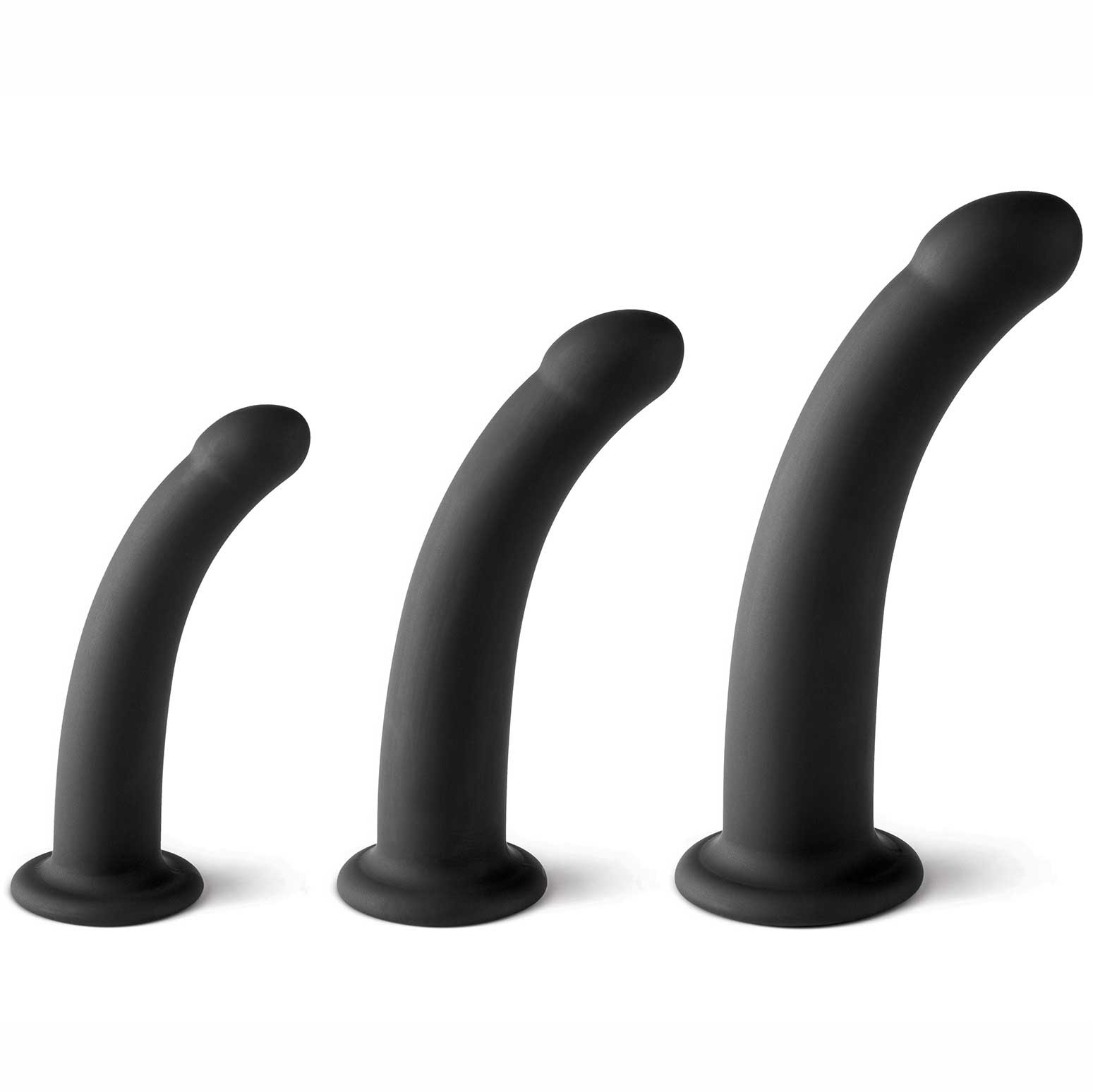 Set de 3 Dildos Negros - Virgite - Dildos Anales
